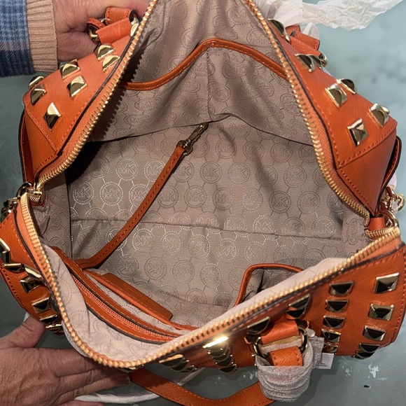 New With Tags! Michael Kors Studded Purse - Picture 7 of 8